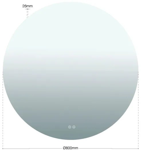 Orion - LED tükör FOCUS háttérvilágítással LED/27W/230V 3000/4200/6000K átm. 80 cm IP44