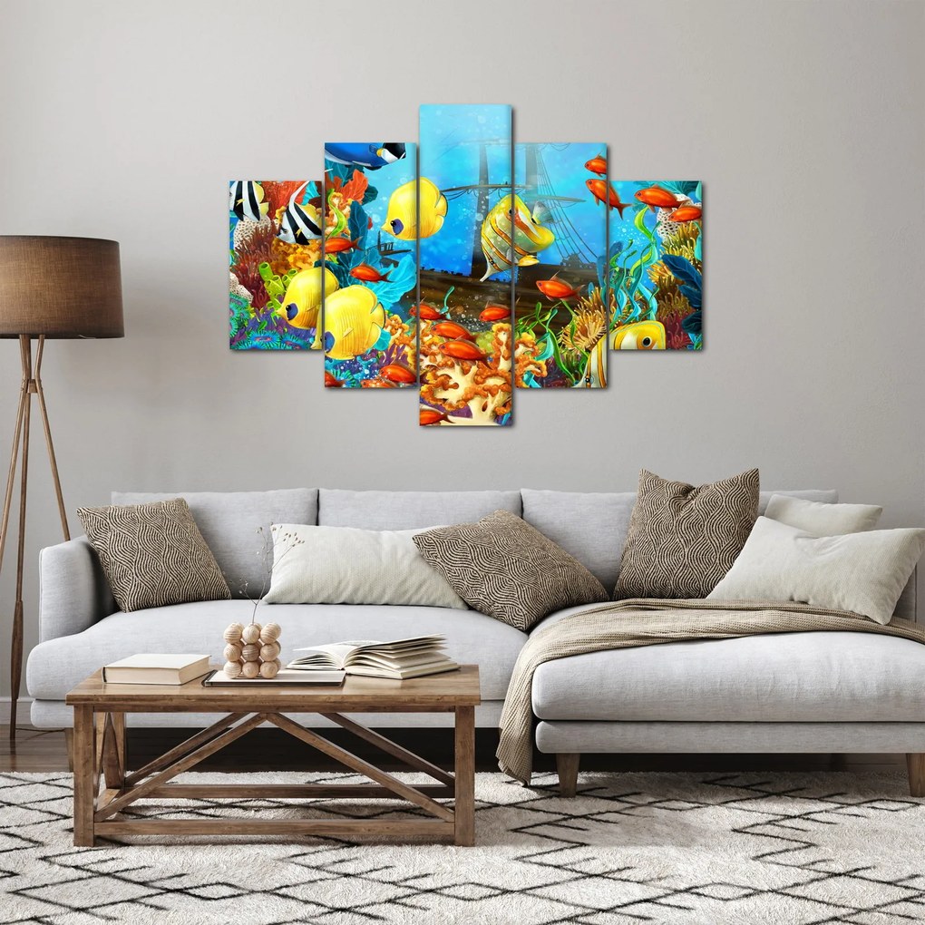 Kép - színes korallzátony (150x105 cm)