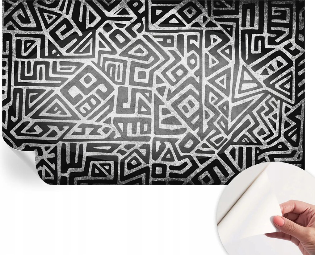 Prémium öntapadós fali fotótapéta Geometrikus labirintus 416x254 cm