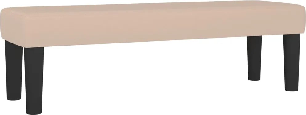 vidaXL cappuccino műbőr pad 100 x 30 x 30 cm