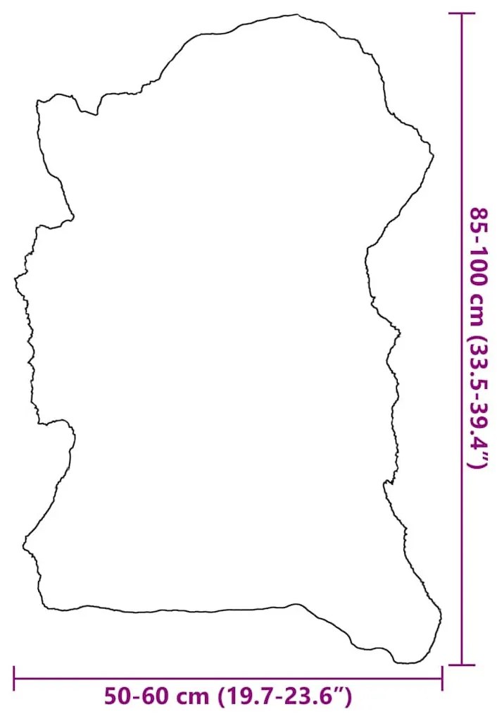 vegyes színű báránybőr (60-70) x (90-100) cm