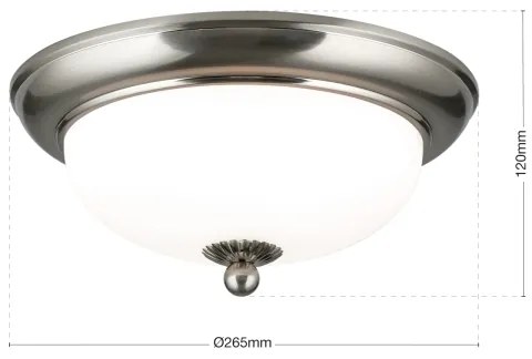 Orion - Mennyezeti lámpatest EMPIRA 2xE14/40W/230V átm. 26,5 cm matt króm