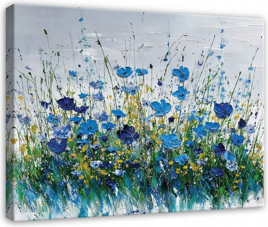 Vászonkép Virágok Rét Absztrakt Hálószoba Nappali Konyha Vászon 40x30