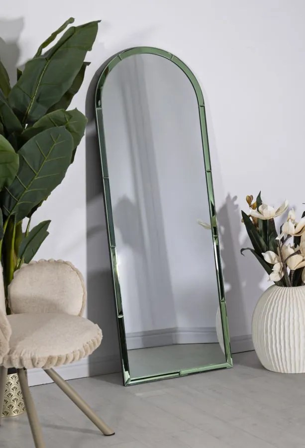 Baku zöld fali tükör 55x2x150 (belső tükör mérete 49x144)cm