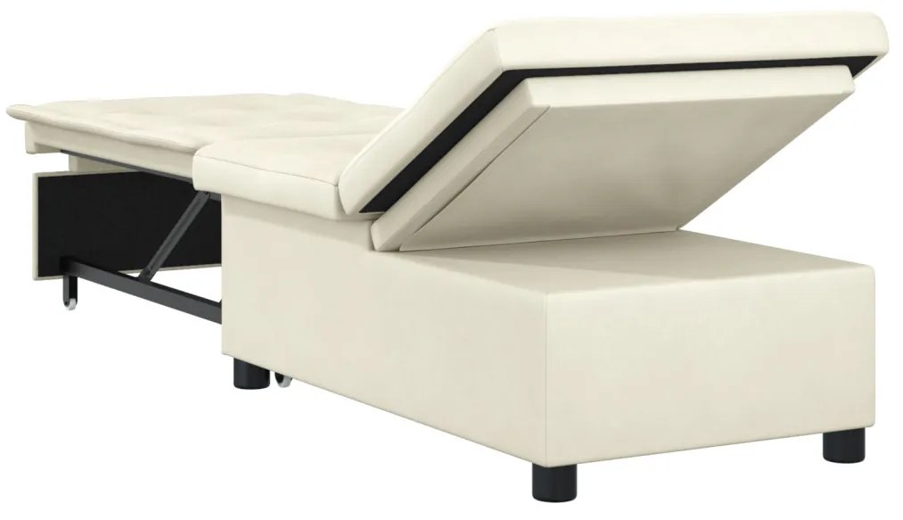 Kanapéágy Krém 67 x 194 x 38 cm Bársony