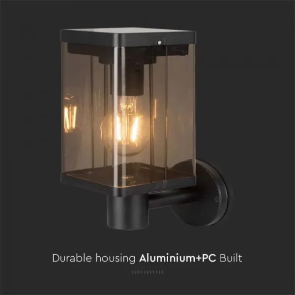 LED kültéri napelemes fali lámpa szenzorral LED/2,5W/3,7V 3000K IP54