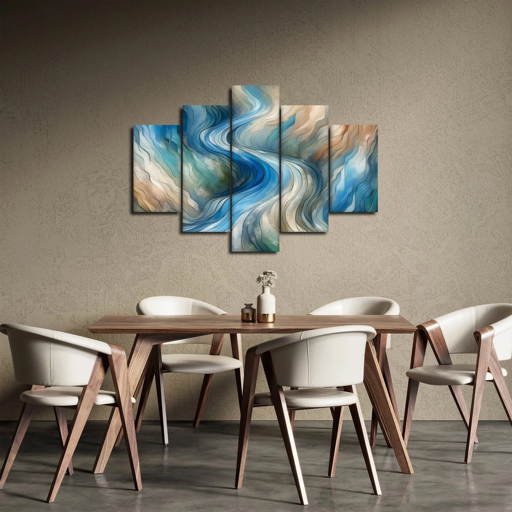 Kép - Absztrakt áramlat (150x105 cm)