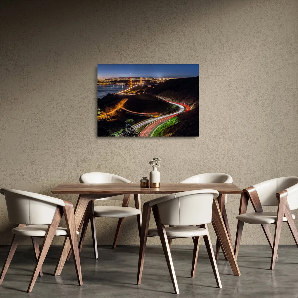 Kép - Golden Gate Bridge (üvegen) (70x50 cm)