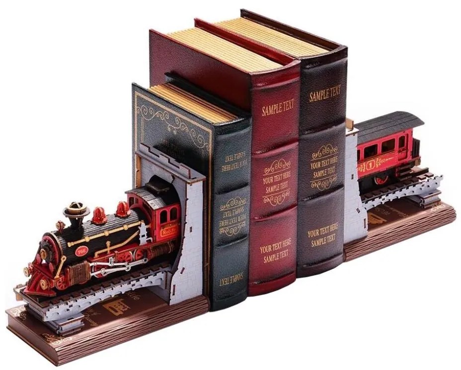 RoboTime - 3D puzzle Könyvtámasz Történelmi gőzmozdony