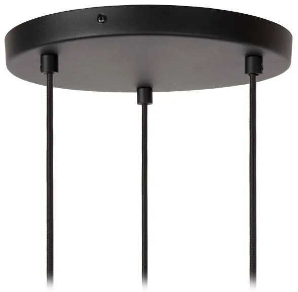 Lucide 45409/13/30 - Csillár zsinóron MAYA 3xE27/40W/230V fekete
