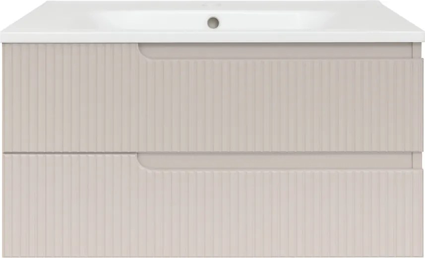 Piramida EURIDIKA fali fürdőszobabútor - mosdópult mosdó nélkül -2 fiókos - PINO ZÖLD - 100 x 48 x 53 cm