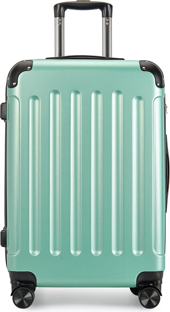 BONTOUR vertical 4 kerekes nagy borönd 76x50,5x29,5cm, púderzöld