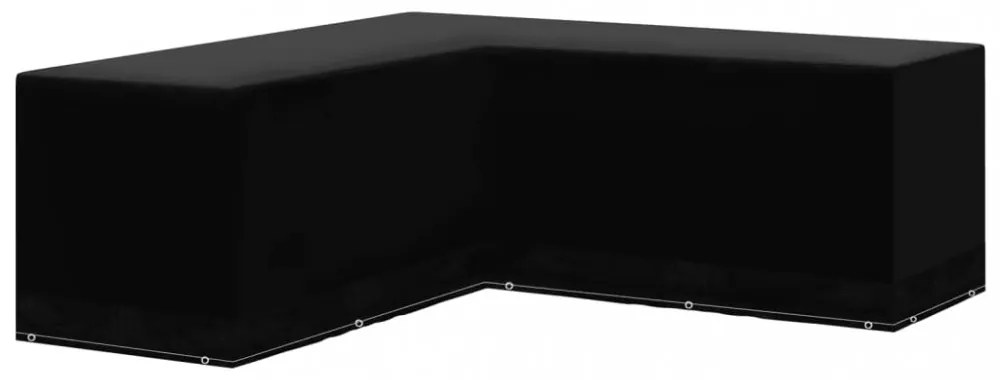 2 db L-alakú kerti bútor huzat 12 fűzőlyukkal 250 x 250 x 90 cm