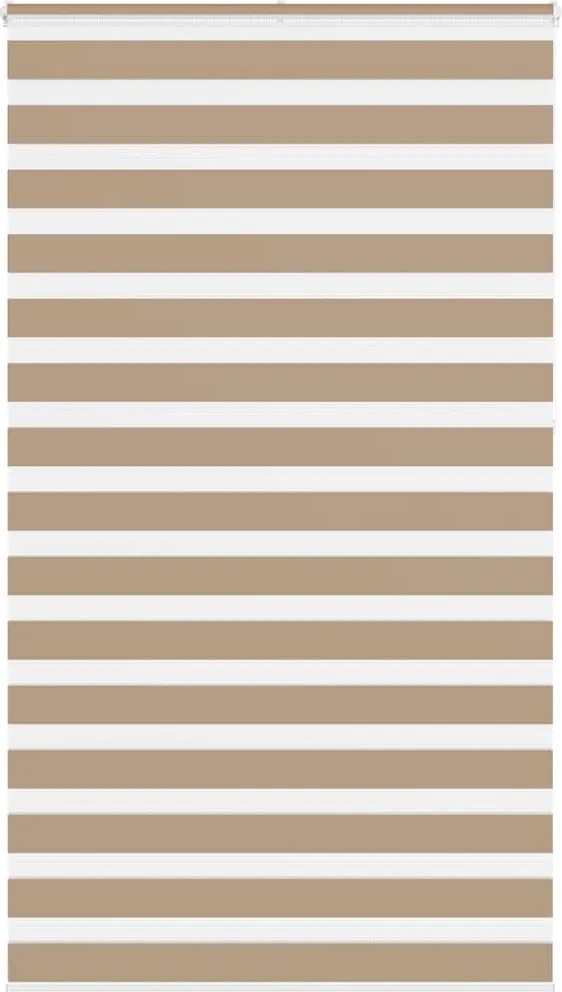 vidaXL zebrafüggönnyel homokbarna szövetszélesség 115,9 cm poliészter