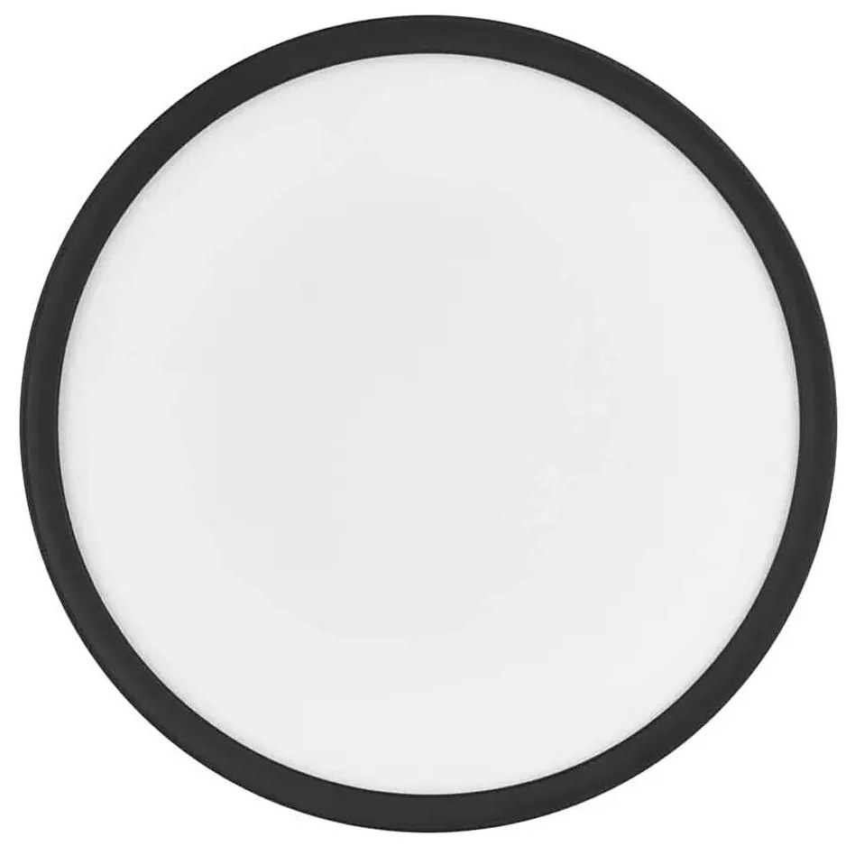 LED Mennyezeti lámpa FLORI LED/18W/230V 4000K fekete átm. 29 cm