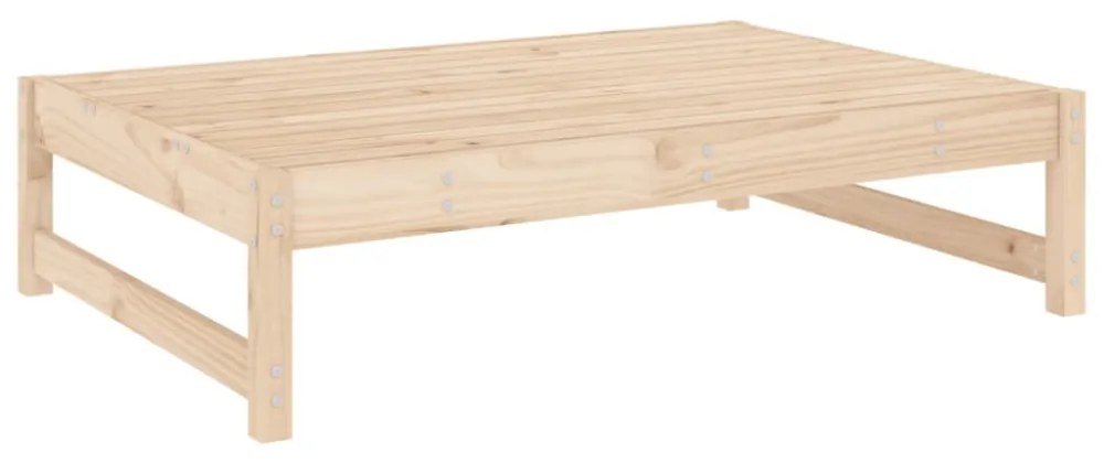 tömör fenyőfa kerti lábzsámoly párnával 120x80 cm