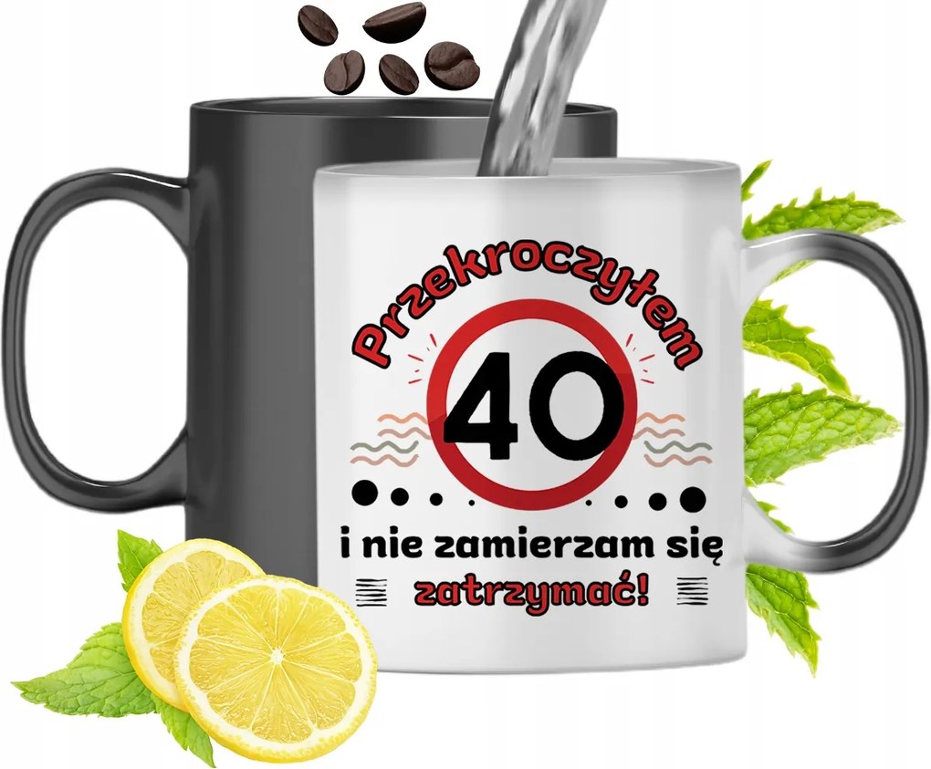 Mágikus Bögre Születésnapra 40-ES Színváltós, fényképes nyomattal