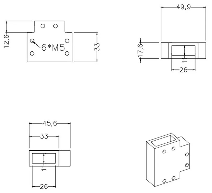 Zuhanyfal távtartóhoz T-idom