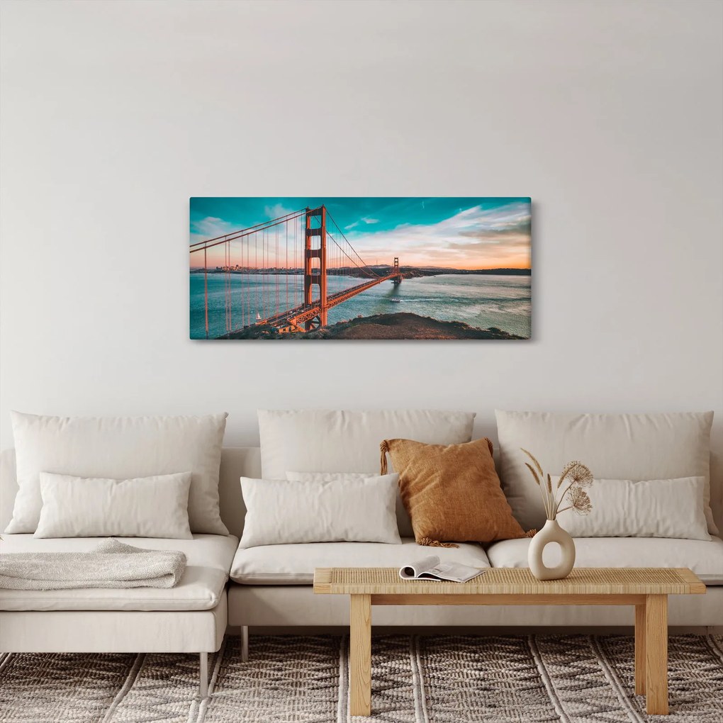 Kép - Golden Gate, San Francisco (120x50 cm)
