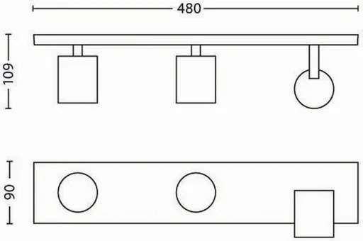 Philips - LED RGBW dimmelhető spotlámpa RUNNER 3xGU10/6,5W/230V fehér