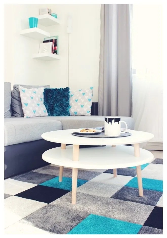 UFO fehér dohányzóasztal, Ø 70 cm - Ragaba