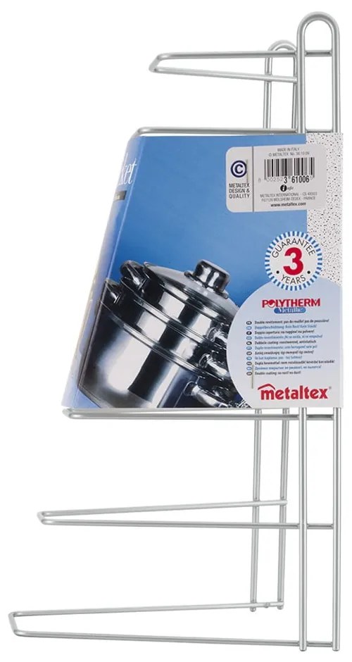 Fedő- és serpenyőtartó állvány Cricket – Metaltex