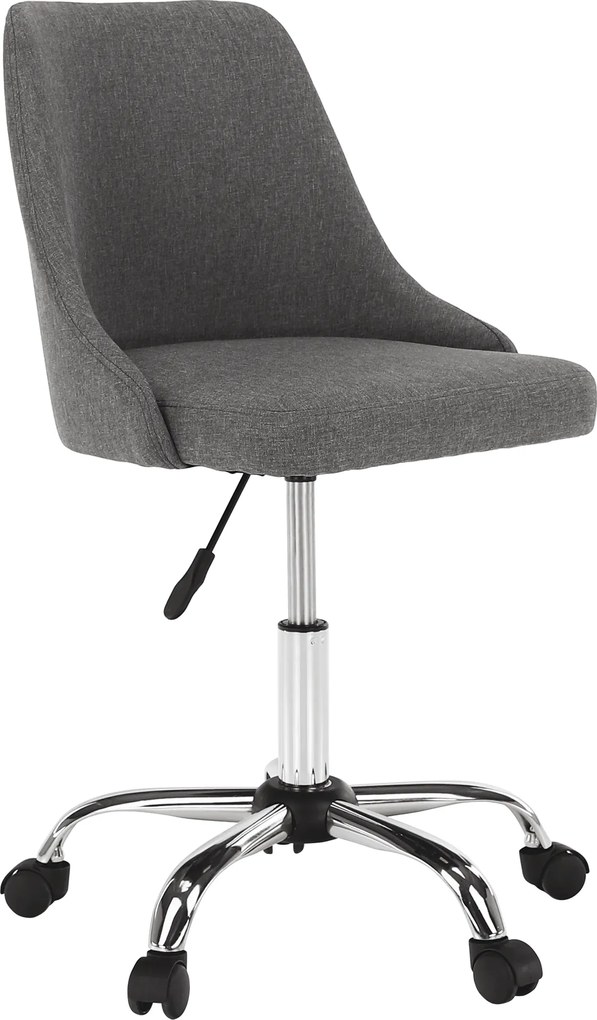 Irodai szék, szürke/króm, EDIZ