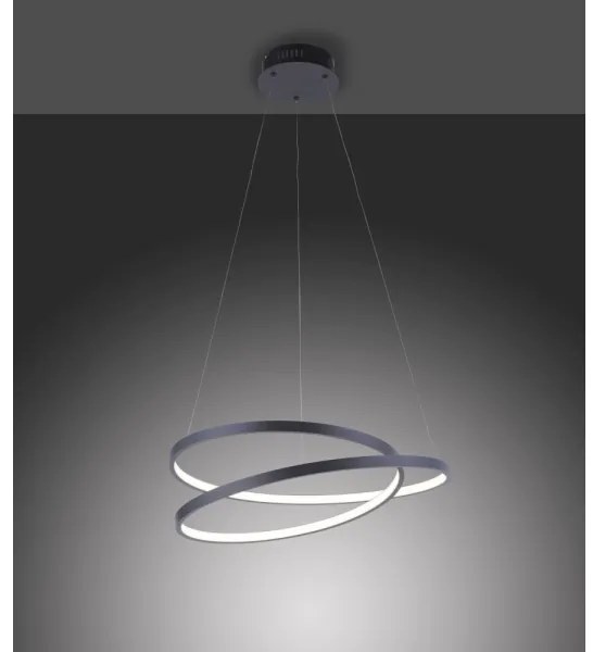 Paul Neuhaus 2472-18 - LED Dimmelhető csillár zsinóron ROMAN LED/30W/230V fekete