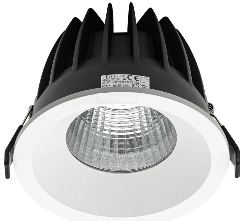 Italux Rezzo DG-125C/WK-WW/70 Beépíthető spotlámpa 1x18W/LED 3000K 2100lm IP54