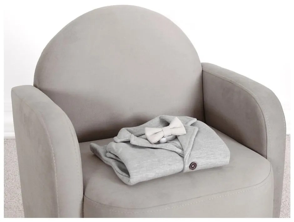 Szürke gyerek fotel Nock – Artie