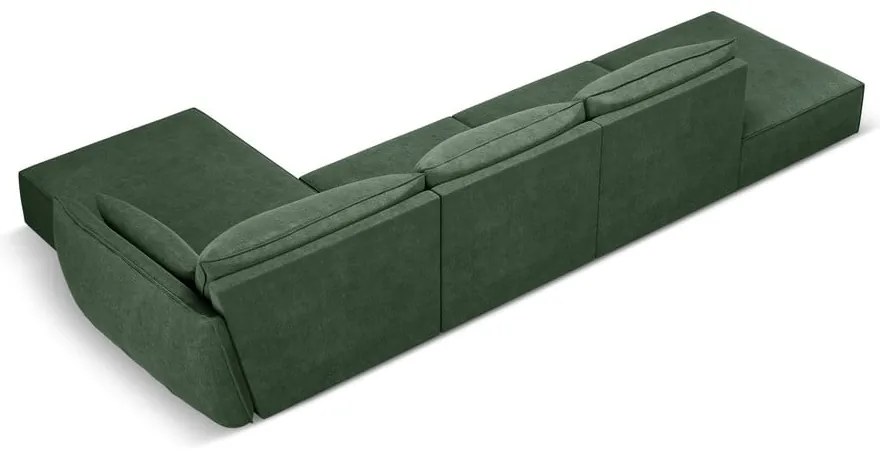 Sötétzöld sarokkanapé (jobb oldali) Vanda – Mazzini Sofas