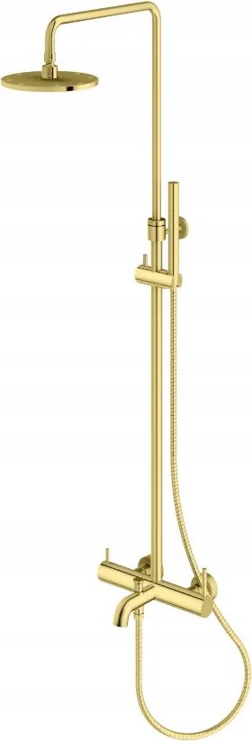 Falra szerelhető zuhanyszett Kohlman Axel gold QW277AGD