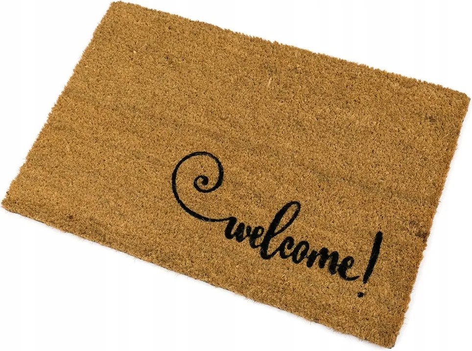 Lábtörlő Cipőszőnyeg Welcome Barna 60x40cm