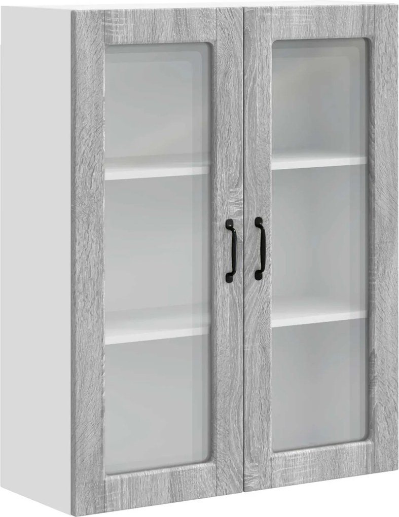vidaXL Konyhaszekrény polcokkal Szürke Sonoma 80 x 31 x 100 cm Faanyag