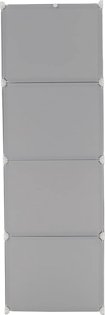 Gyerek moduláris szekrény, szürke/gyerek minta, HAKON