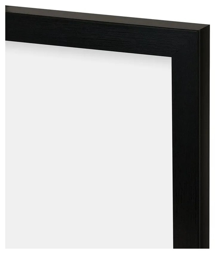 Fekete műanyag fali képkeret 75x30 cm