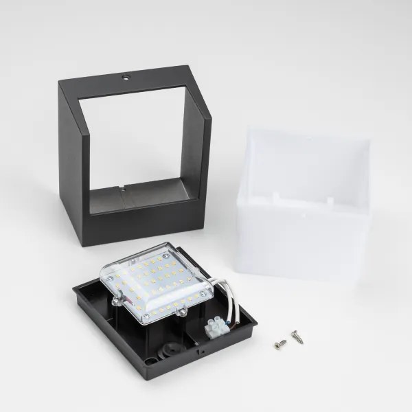 Brilagi - LED Kültéri fali lámpa TERNI LED/12W/230V fekete IP44