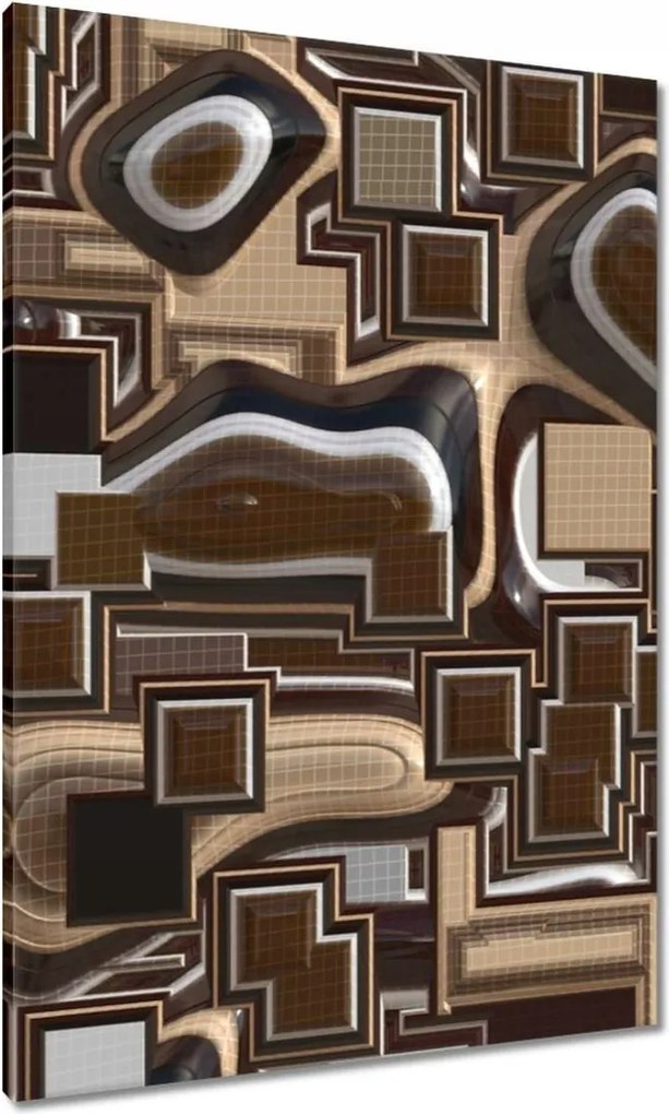 Festmények 70x100 Csokoládé absztrakt