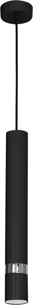 MILAGRO MLP1413 JOCKER BLACK Hengeres Függesztett Lámpa Króm, Matt Fekete GU10 IP20