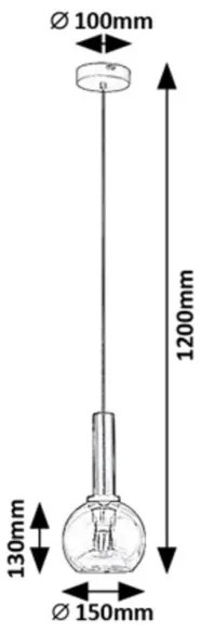 Rabalux 72171 - Csillár zsinóron CENTIO 1xE27/40W/230V