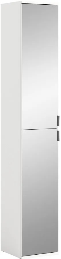 Project X előszobai tükrös gardrób szekrény matt fehér