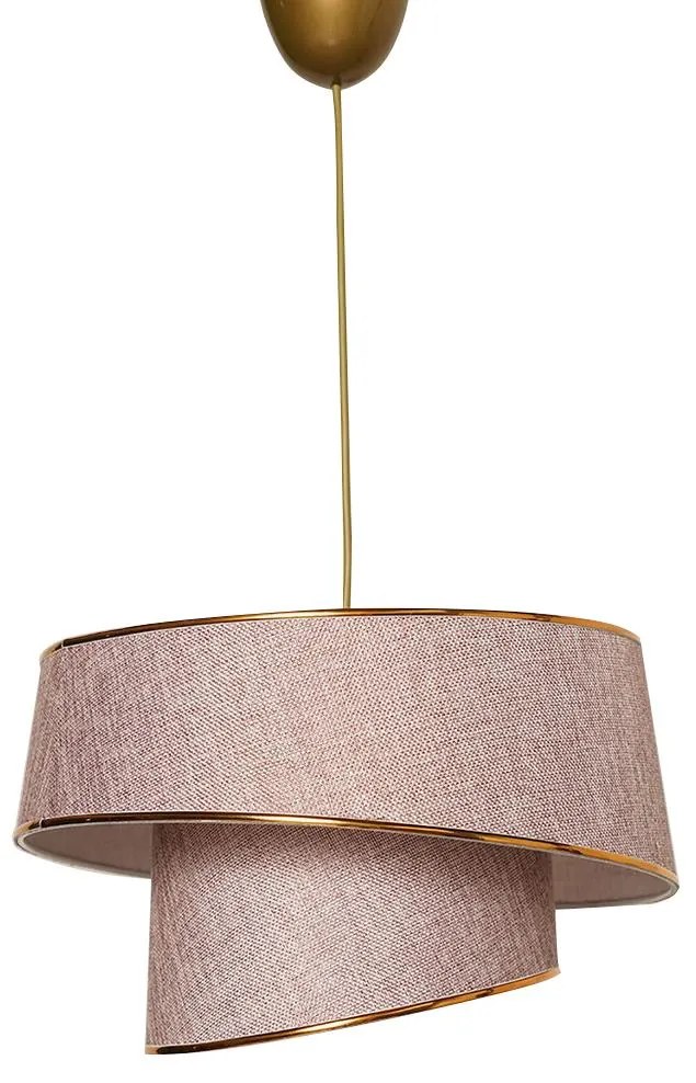 Csillár zsinóron BARETTE 1xE27/60W/230V rózsaszín