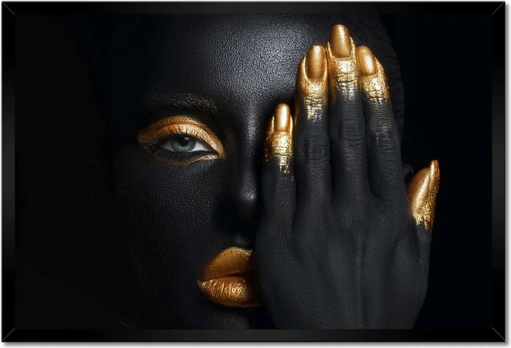 Poszterek keretben 60x40 Arc az arany tenyér alatt