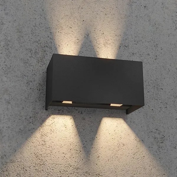 Redo 90302 - LED kültéri fali lámpatest VARY 4xLED/5W/230V IP54 antracit