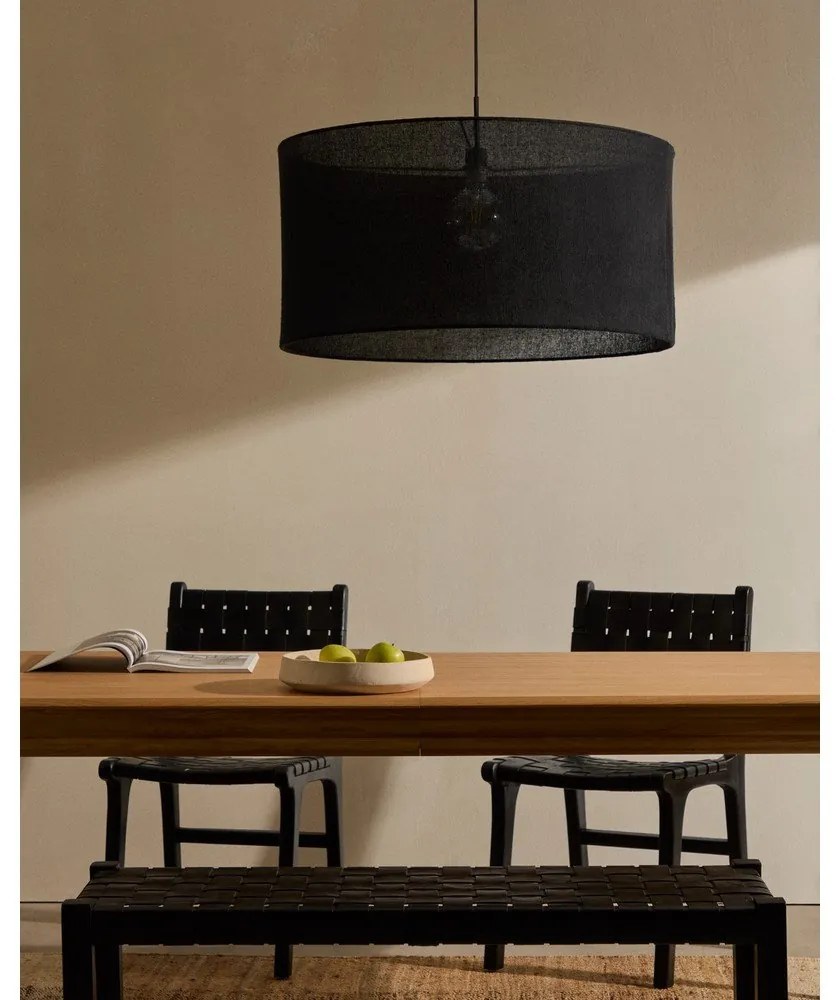 Fekete lámpabúra ø 80 cm Mariela – Kave Home