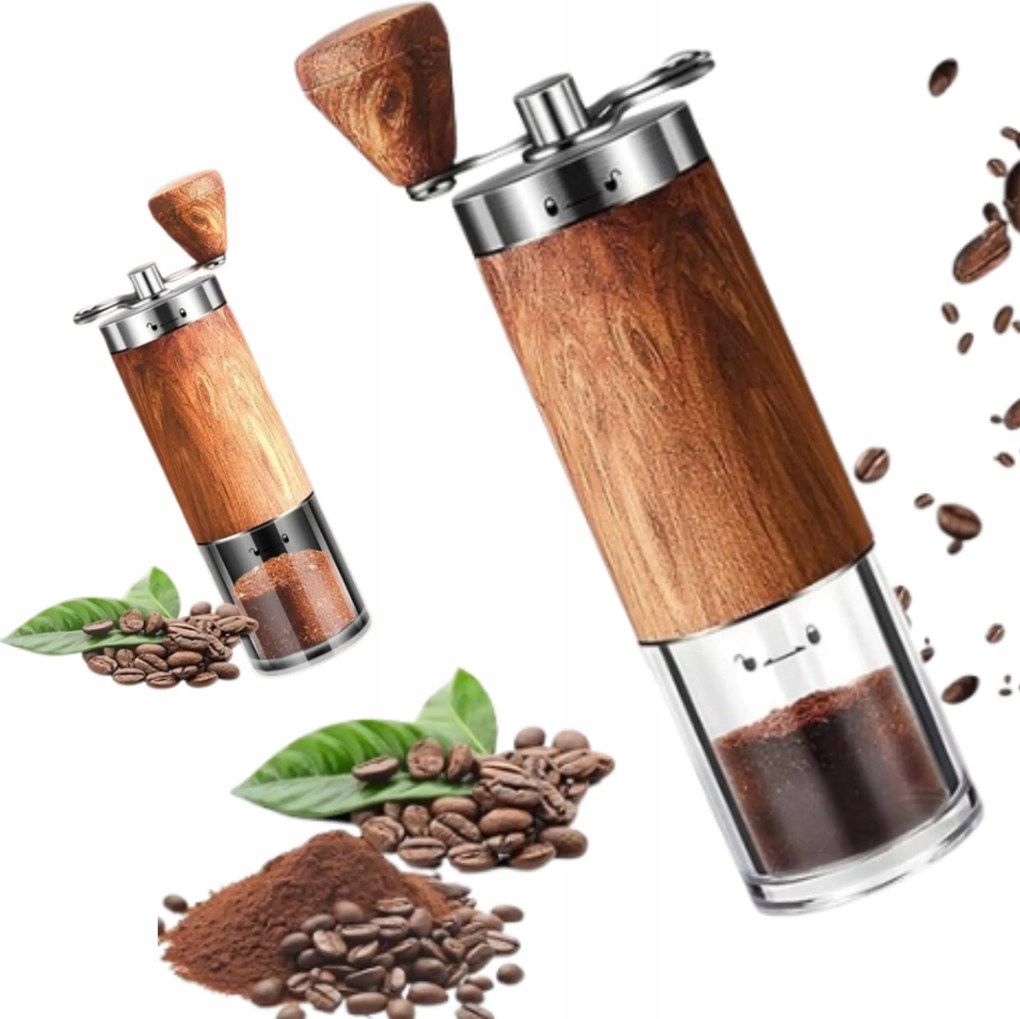 Kézi Kávédaráló Só-bors őrlő Fa Erős