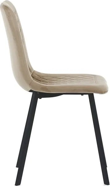 Sötét Bézs Bársony Étkezőszék. DCL-973 CAP4