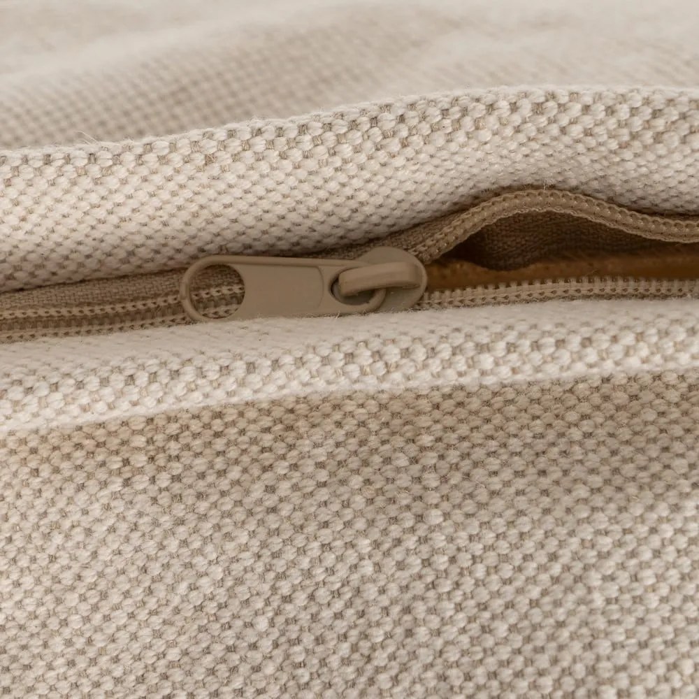 Krémszínű len kanapé 160 cm – Ixia