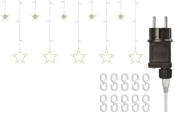 LED karácsonyi fényfüggöny 115xLED/1,35W 6,85x1,05 m meleg fehér