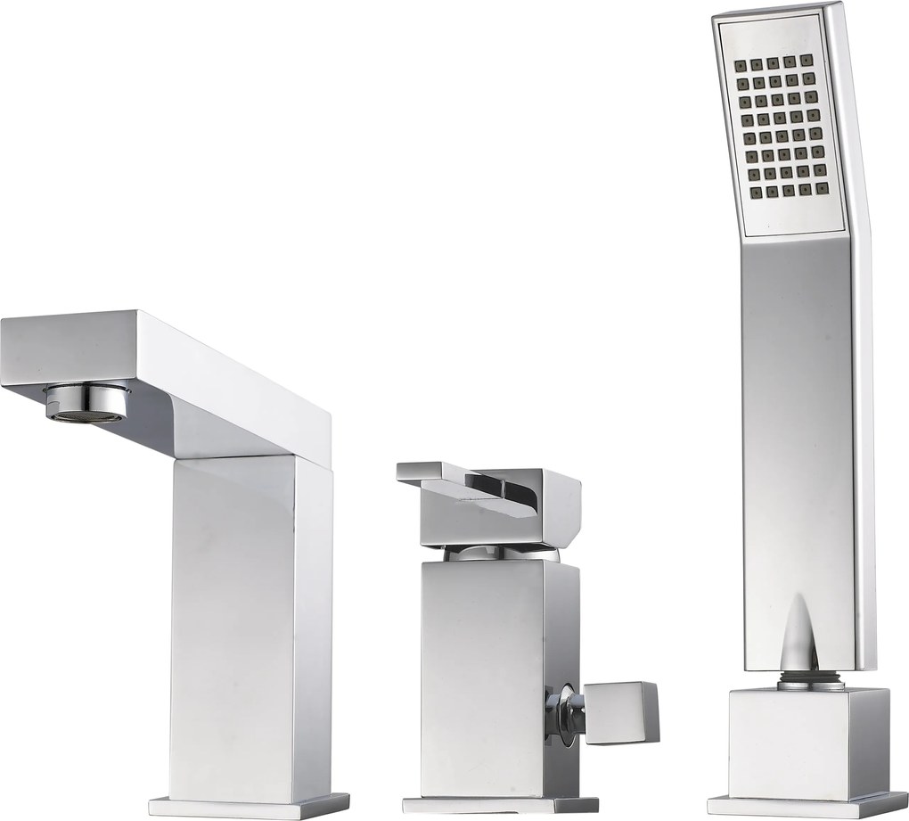 Fürdőszobai Csaptelep Caro 3 Lyukú Álló Kád Króm Kád